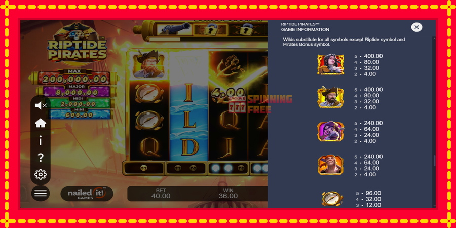 Riptide Pirates mesin slot dengan animasi cerah, gambar 6