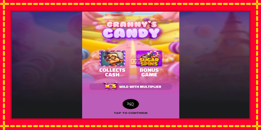 Grannys Candy mesin slot dengan animasi cerah, gambar 1