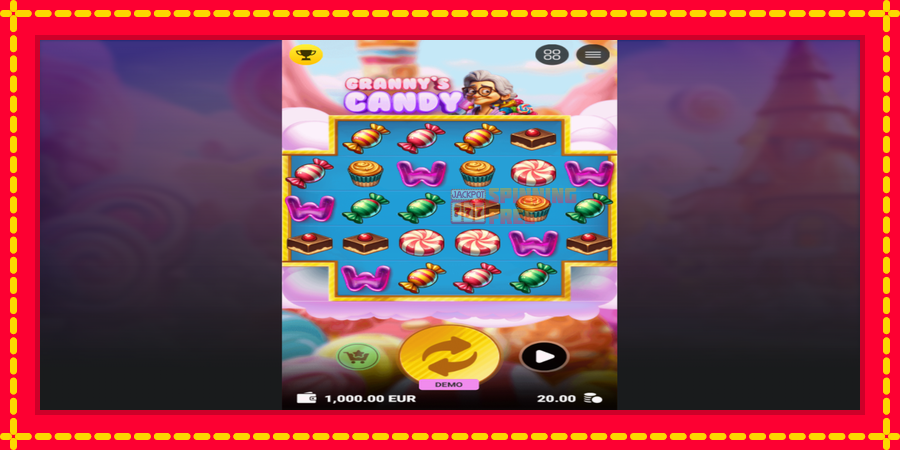 Grannys Candy mesin slot dengan animasi cerah, gambar 2