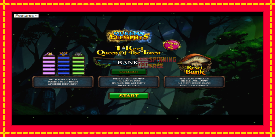 1 Reel Queen of the Forest mesin slot dengan animasi cerah, gambar 1