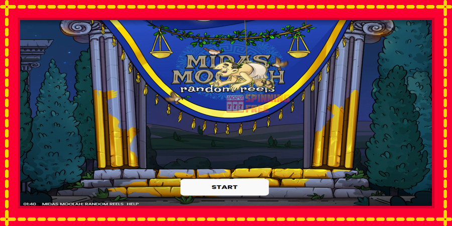 Midas Moolah Random Reels mesin slot dengan animasi cerah, gambar 1