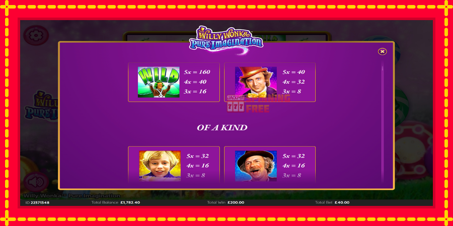 Willy Wonka Pure Imagination mesin slot dengan animasi cerah, gambar 6