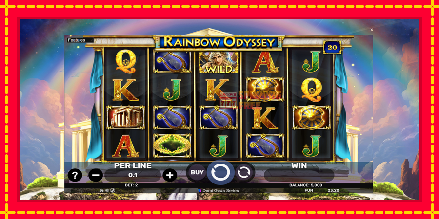 Rainbow Odyssey mesin slot dengan animasi cerah, gambar 2