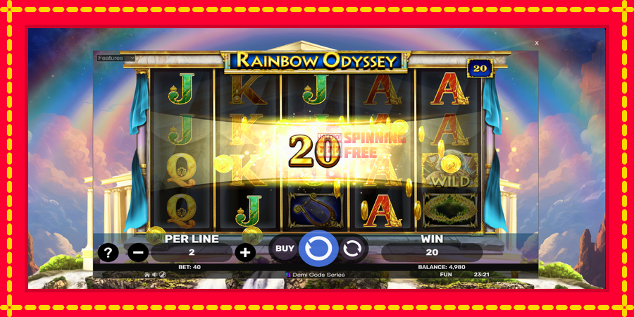 Rainbow Odyssey mesin slot dengan animasi cerah, gambar 3