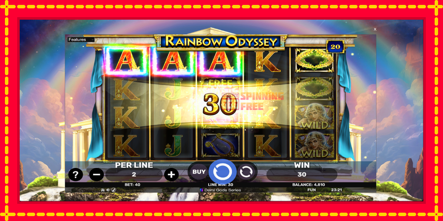 Rainbow Odyssey mesin slot dengan animasi cerah, gambar 4