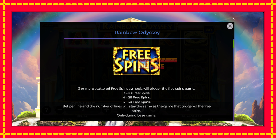 Rainbow Odyssey mesin slot dengan animasi cerah, gambar 5