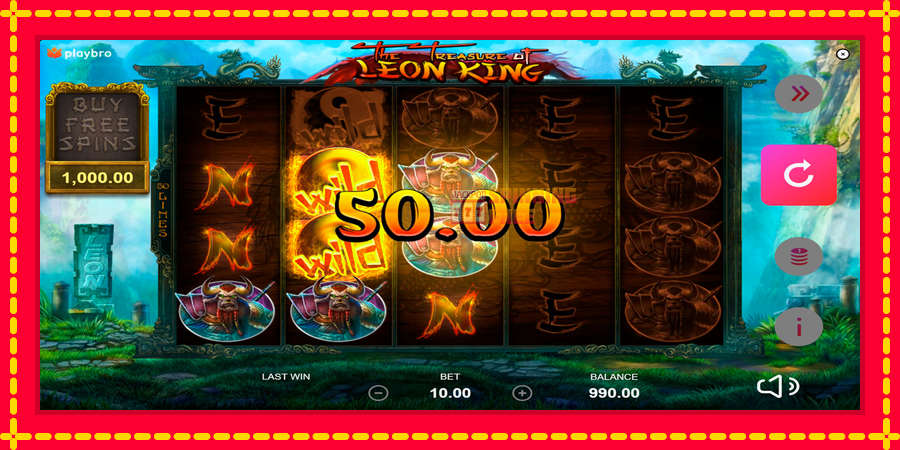 The Treasure of Leon King mesin slot dengan animasi cerah, gambar 2