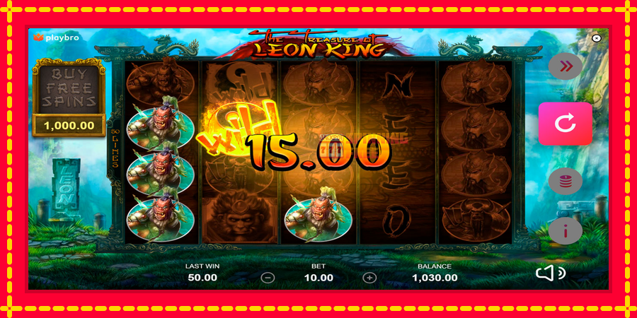 The Treasure of Leon King mesin slot dengan animasi cerah, gambar 3