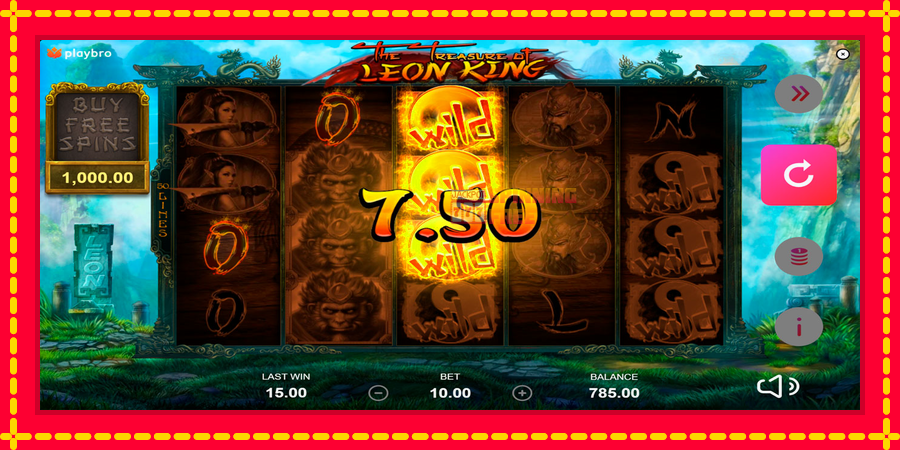 The Treasure of Leon King mesin slot dengan animasi cerah, gambar 4