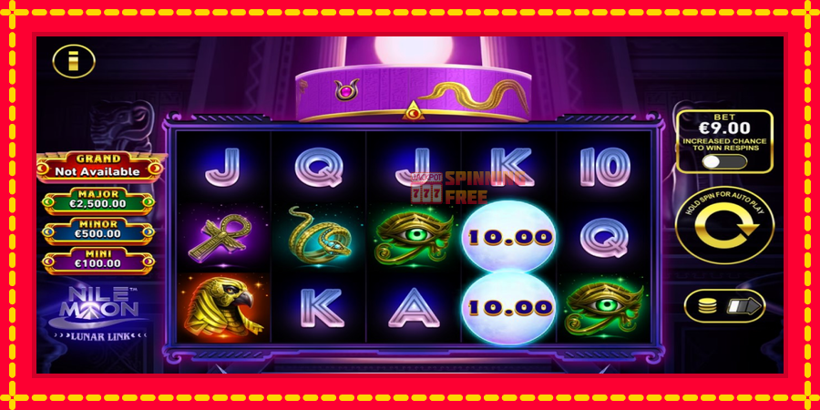 Lunar Link: Nile Moon mesin slot dengan animasi cerah, gambar 3