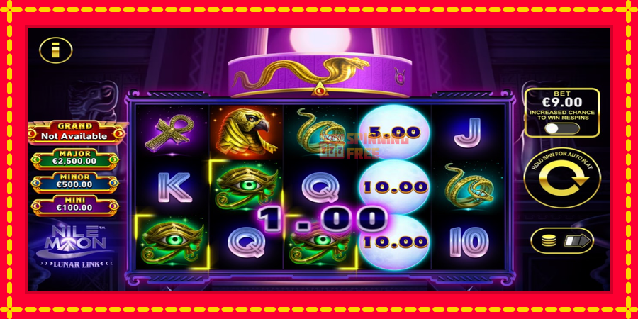 Lunar Link: Nile Moon mesin slot dengan animasi cerah, gambar 4