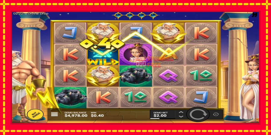 Divine Drop mesin slot dengan animasi cerah, gambar 3