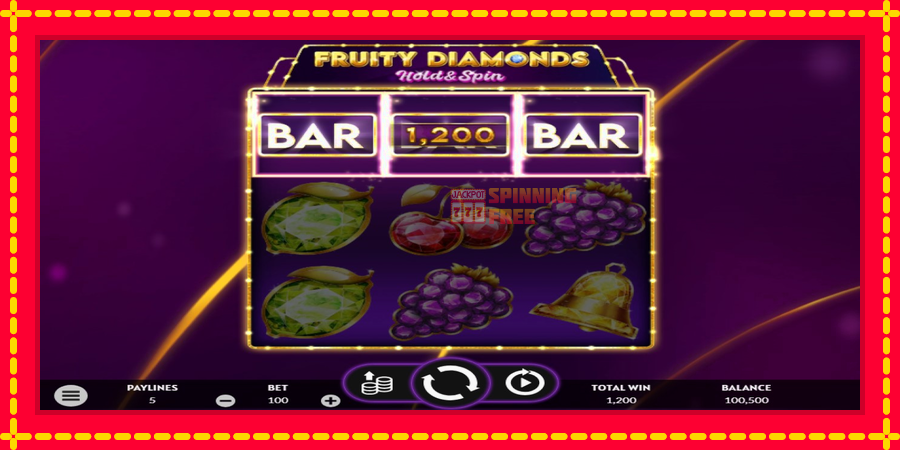 Fruity Diamonds mesin slot dengan animasi cerah, gambar 4