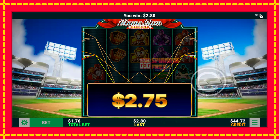 Home Run Deluxe mesin slot dengan animasi cerah, gambar 2