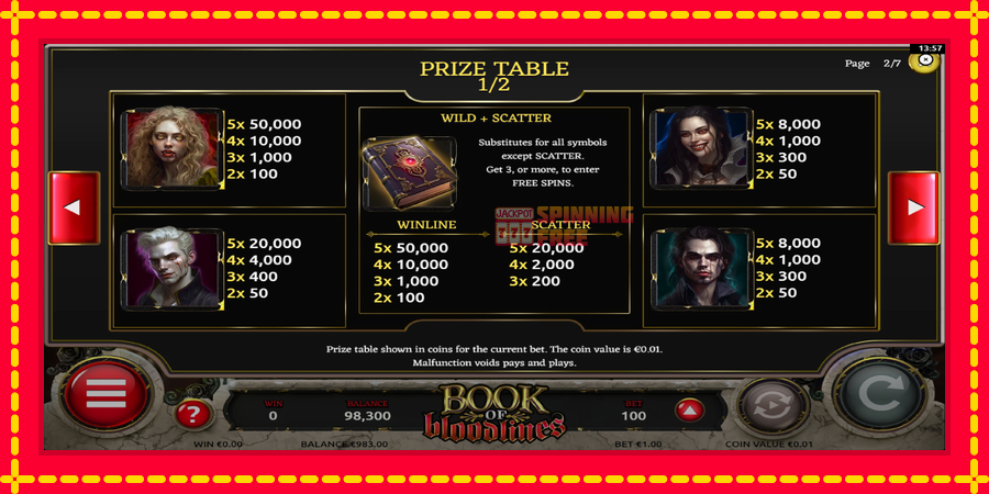 Book of Bloodlines mesin slot dengan animasi cerah, gambar 6