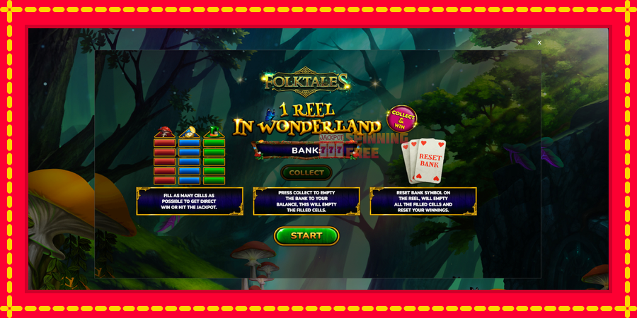 1 Reel In Wonderland mesin slot dengan animasi cerah, gambar 1