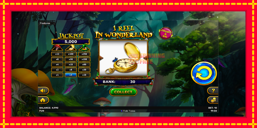 1 Reel In Wonderland mesin slot dengan animasi cerah, gambar 3