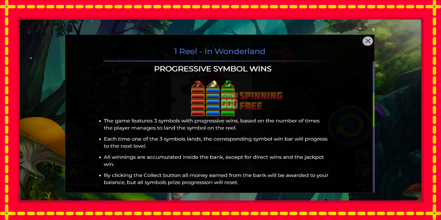 1 Reel In Wonderland mesin slot dengan animasi cerah, gambar 6