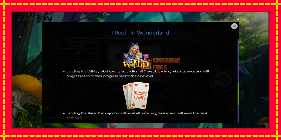 1 Reel In Wonderland mesin slot dengan animasi cerah, gambar 7