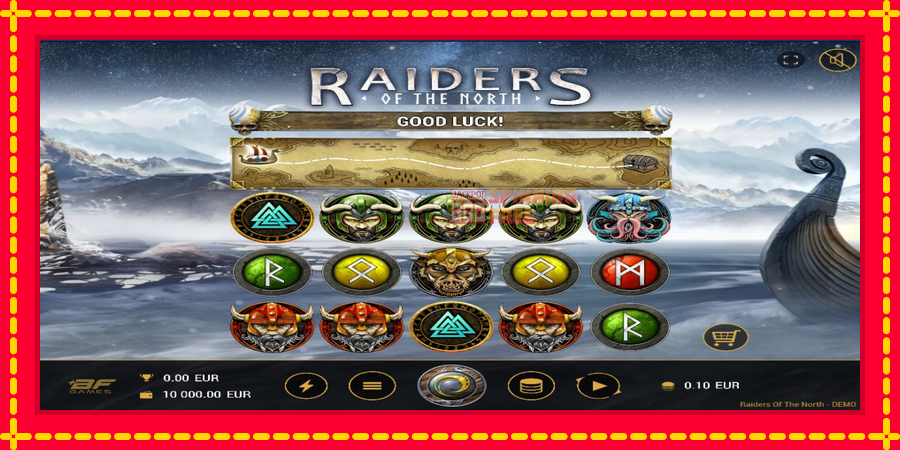 Raiders of the North mesin slot dengan animasi cerah, gambar 1