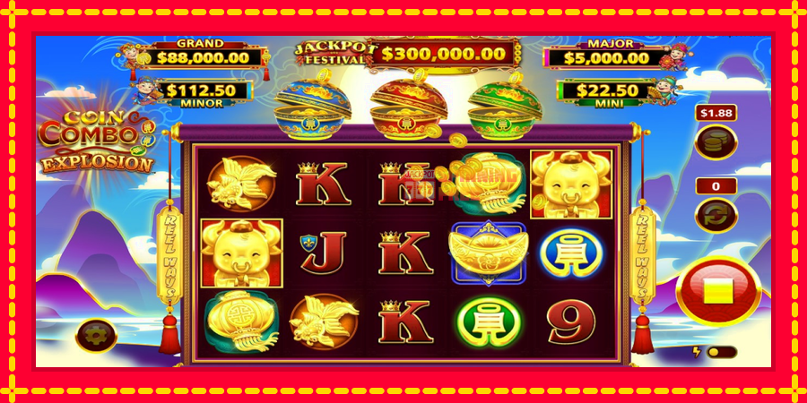 Coin Combo Explosion Jackpot Festival mesin slot dengan animasi cerah, gambar 3