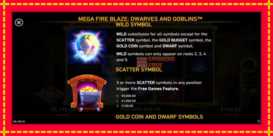 Mega Fire Blaze: Dwarves & Goblins mesin slot dengan animasi cerah, gambar 5