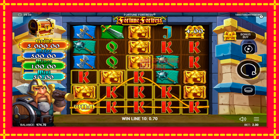 Fortune Fortress mesin slot dengan animasi cerah, gambar 4