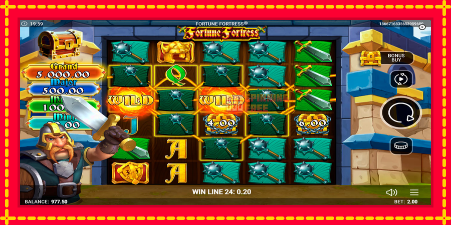 Fortune Fortress mesin slot dengan animasi cerah, gambar 5