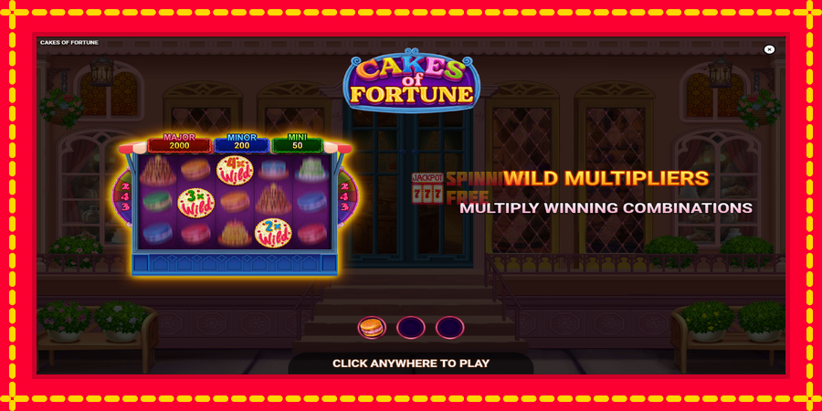 Cakes of Fortune mesin slot dengan animasi cerah, gambar 1