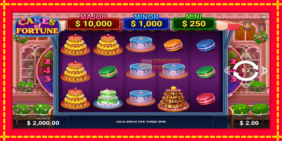 Cakes of Fortune mesin slot dengan animasi cerah, gambar 2