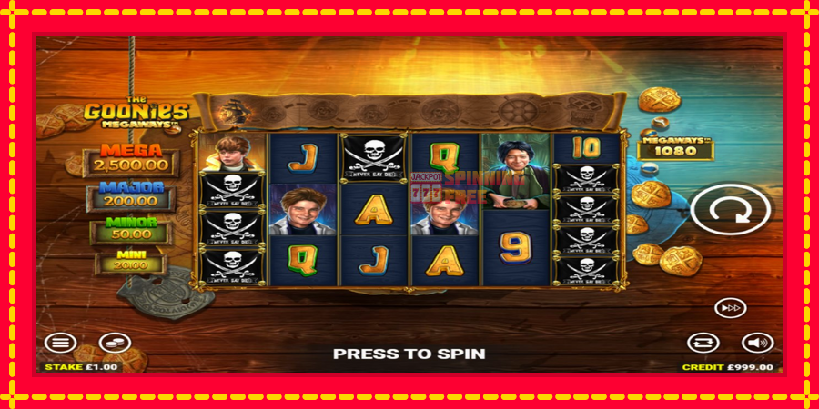 The Goonies Megaways mesin slot dengan animasi cerah, gambar 1