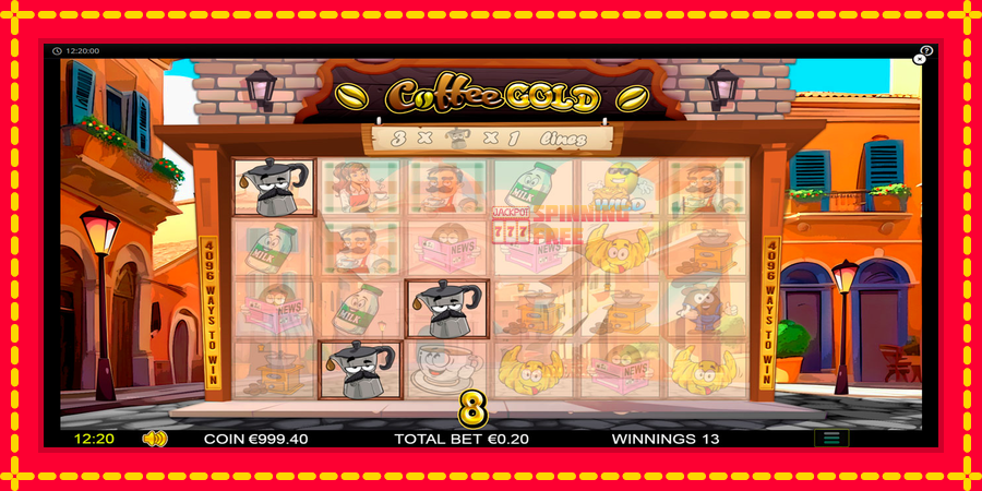 Coffee Gold mesin slot dengan animasi cerah, gambar 4