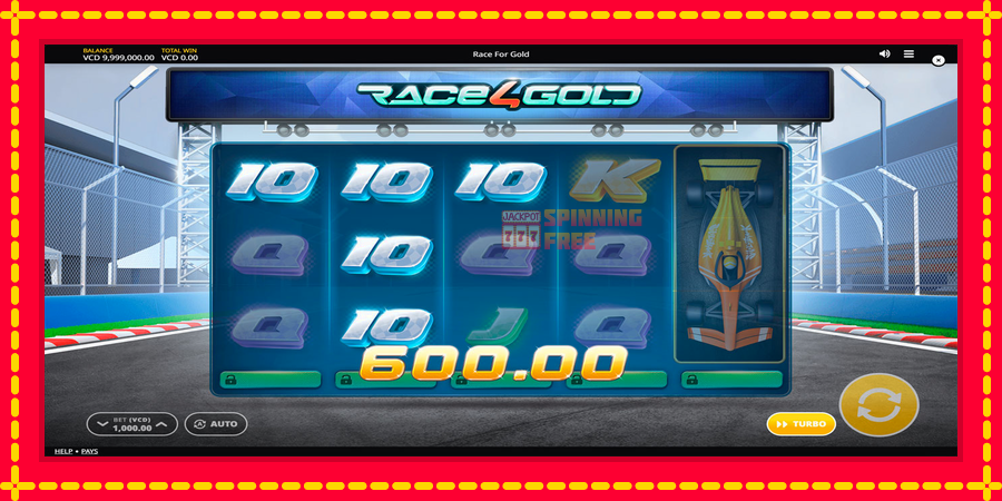 Race4Gold mesin slot dengan animasi cerah, gambar 2