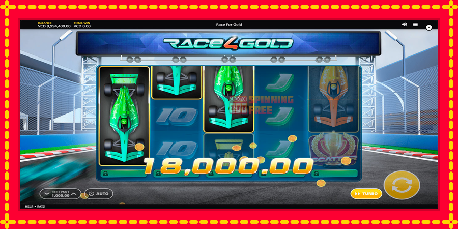 Race4Gold mesin slot dengan animasi cerah, gambar 4