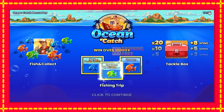 Ocean Catch Bonus Buy mesin slot dengan animasi cerah, gambar 1