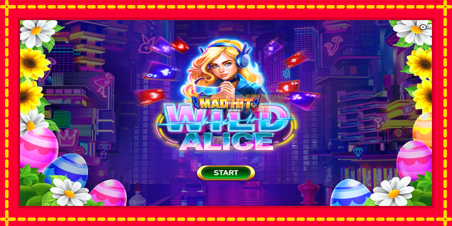 Mad Hit Wild Alice Easter mesin slot dengan animasi cerah, gambar 1