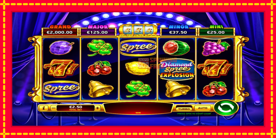 Diamond Spree Explosion mesin slot dengan animasi cerah, gambar 1