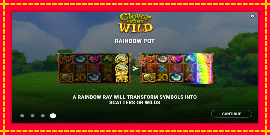 Clover Goes Wild mesin slot dengan animasi cerah, gambar 1