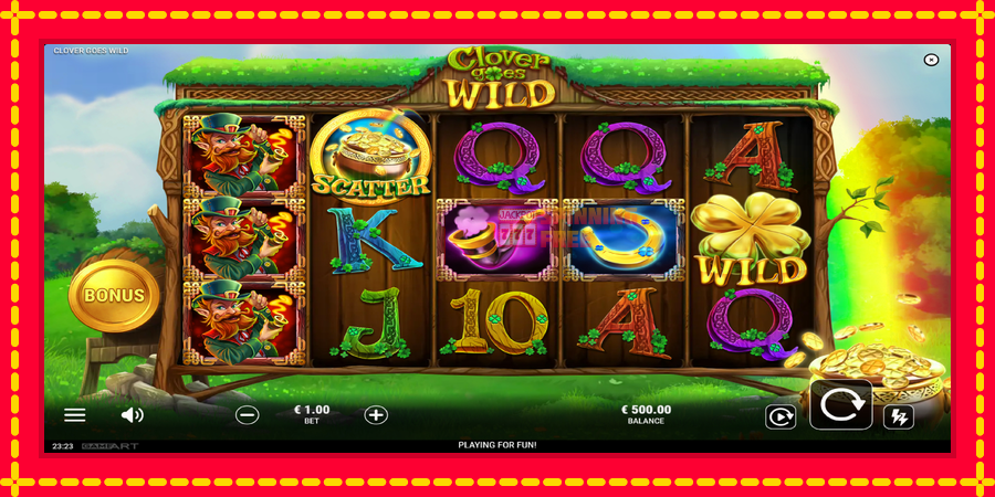 Clover Goes Wild mesin slot dengan animasi cerah, gambar 2