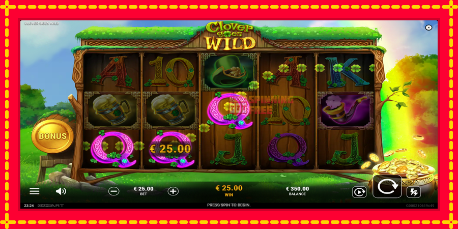 Clover Goes Wild mesin slot dengan animasi cerah, gambar 3