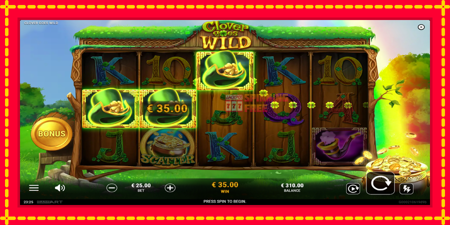 Clover Goes Wild mesin slot dengan animasi cerah, gambar 4