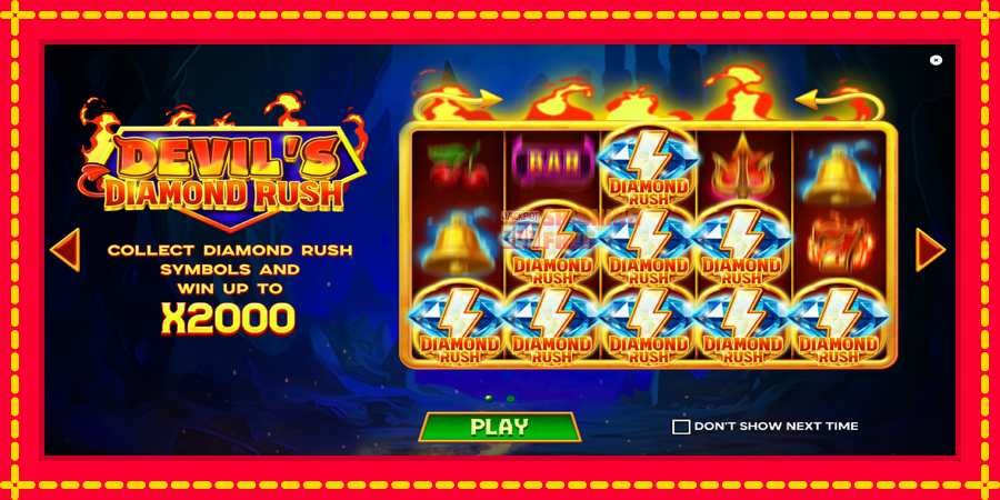 Devils Diamond Rush mesin slot dengan animasi cerah, gambar 1