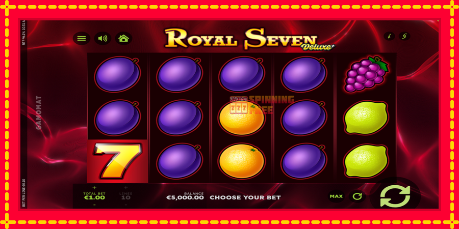 Royal Seven Deluxe mesin slot dengan animasi cerah, gambar 2