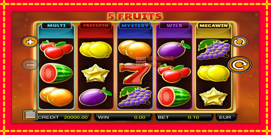 5 Fruits mesin slot dengan animasi cerah, gambar 1