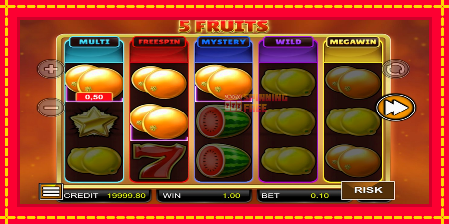 5 Fruits mesin slot dengan animasi cerah, gambar 2