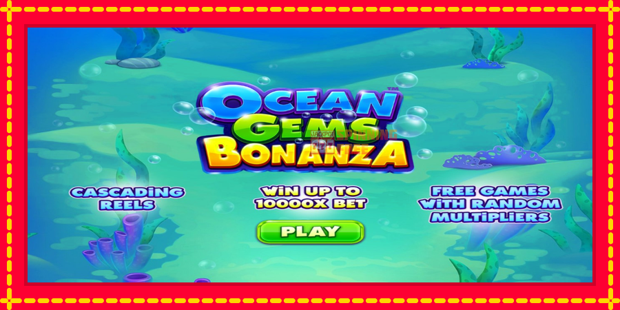 Ocean Gems Bonanza mesin slot dengan animasi cerah, gambar 1