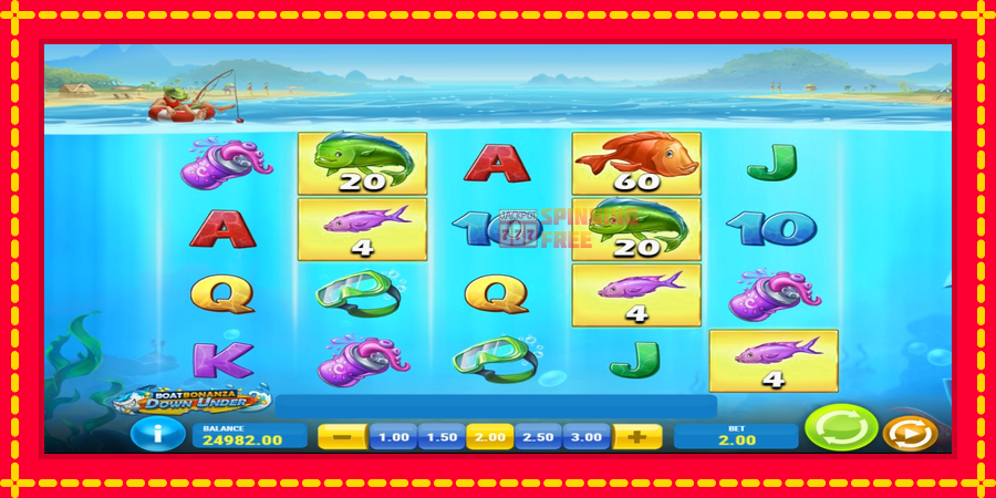 Boat Bonanza Down Under mesin slot dengan animasi cerah, gambar 4