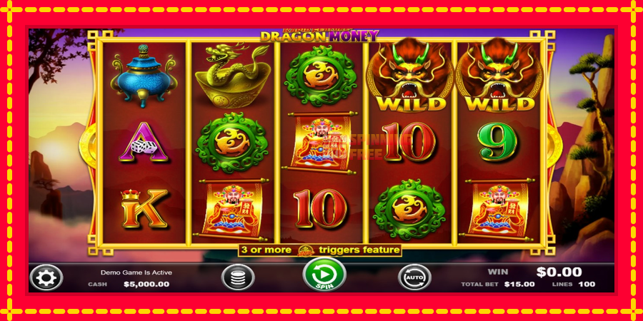 Rapid Feature Dragon Money mesin slot dengan animasi cerah, gambar 1