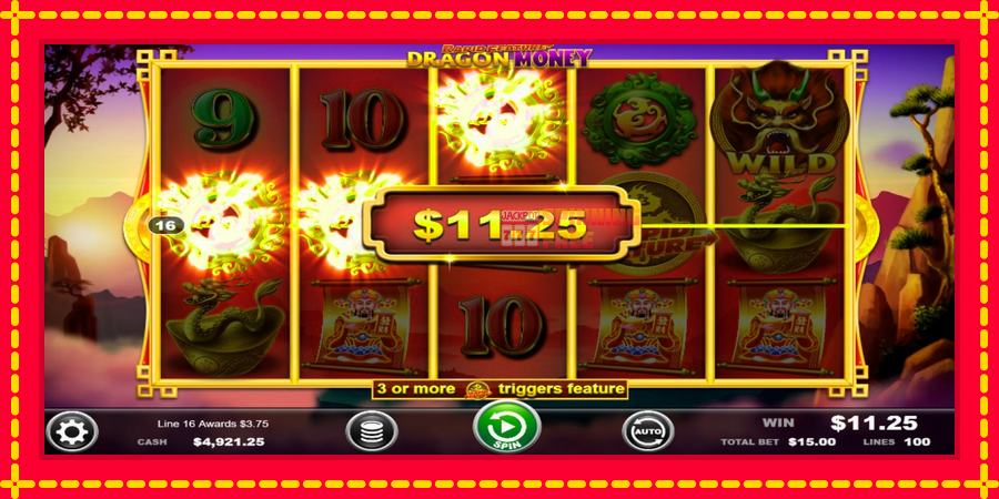 Rapid Feature Dragon Money mesin slot dengan animasi cerah, gambar 3