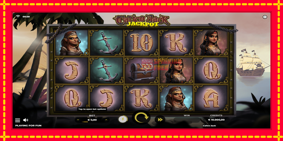 Calico Jack Jackpot mesin slot dengan animasi cerah, gambar 1